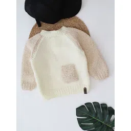 Woonie Boys Solid Colourblocked Pullover Sweater-picture-22