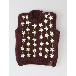 Woonie Kids Floral Embroidered Acrylic Pullover-picture-24