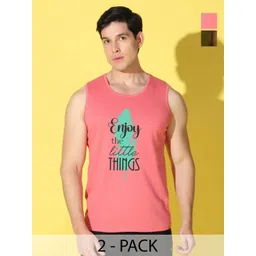 WOOSTRO Men Pack Of 2 Printed Slim Fit T-shirt-picture-30