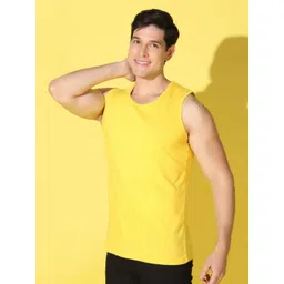 WOOSTRO Men Pack of 2 Solid Round Neck Cotton Slim Fit Sports T-shirts image 5