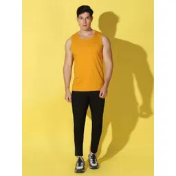 WOOSTRO Men Pack of 2 Solid Round Neck Cotton Slim Fit Sports T-shirts image 3