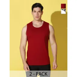 WOOSTRO Men Pack of 2 Typography Printed Round Neck Cotton Slim Fit T-shirts-picture-36