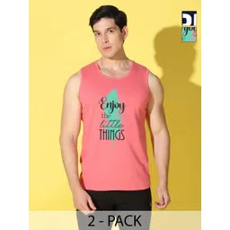 WOOSTRO Men Pack Of 2 Typography Printed Slim Fit T-shirt-picture-21