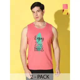 WOOSTRO Men Pack Of 2 Typography Printed Slim Fit T-shirt-picture-10