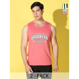 WOOSTRO Men Pack of 2 Typography Printed Slim Fit T-shirt-picture-27