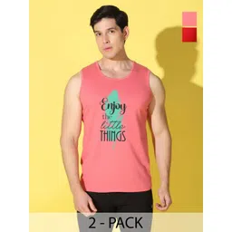 WOOSTRO Men Pack Of 2 Typography Slim Fit T-shirt-picture-41