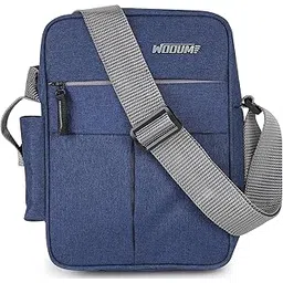 wooum Water Resistance Side Bag - Travel Bag - Office Business Bag - Cross Body Bag - Messenger Bag - Sling Bag for Men and Women Adjustable Strap (Navy Blue)-picture-31