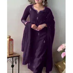 worivoc Women Embroidered A-Line Kurta Set-picture-41