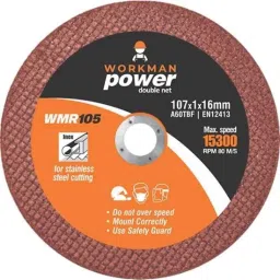 Workman 4 inch Red Double Net Cut off Wheels for Metal &a; Stainless Steel Cutting, WMR105 (Pack of 50)-picture-14