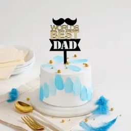 World's Best Dad Pearls And Petals Cake-picture-40