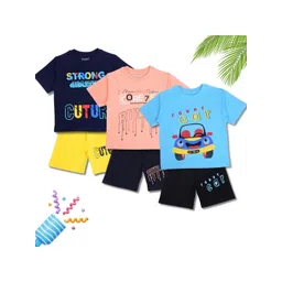 WORTON FASHION Unisex Kids Printed T-shirt with Shorts-picture-43