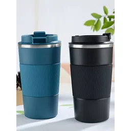Wosta Blue Stainless Steel Core Solid Matte Coffee mug 380ML-picture-40