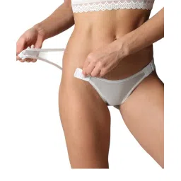 wow zn fashion Mesh Breathable T Back Spandex Thongs Lady's Thong's Panty Pack of 2 Free Size fit to S-M-L image 1