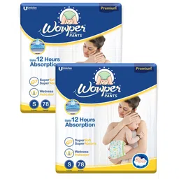 Wowper Fresh Pant Style Diapers Small Size - 78 Pieces - (Pack of 2)-picture-17