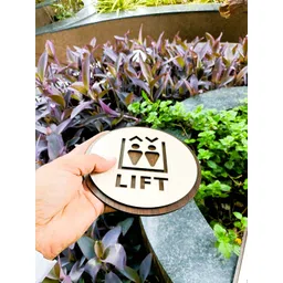 WOXOUR ENTERPRISE Brown & Grey Self-Designed Wooden Round Lift-Sign Wall Decor-picture-15