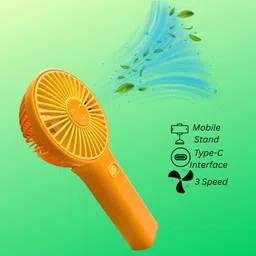 WOYR Premium Quality 3 Speed Rechargeable Portable Mini Fan with stand and cable Portable Mini Rechargeable Fan Rechargeable Fan-picture-11