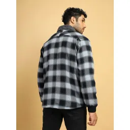 ATG By Wrangler Grey Regular Fit Check Shacket image 2