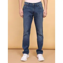 Wrangler Blue Regular Fit Lightly Washed Jeans-picture-22