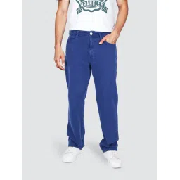 Wrangler Blue Regular Fit Solid Jeans-picture-19