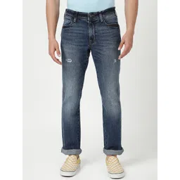 Wrangler Men Millard Low Distress Heavy Fade Stretchable Regular Fit Jeans-picture-41
