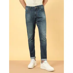 Wrangler Mid Blue Cotton Skinny Fit Jeans-picture-45