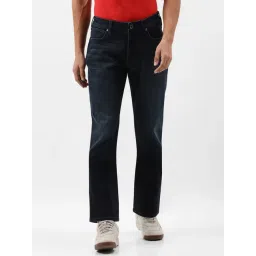 Wrangler Millard Dark Blue Regular Fit Lightly Washed Jeans-picture-37