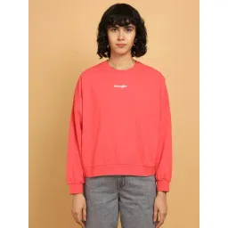 Wrangler Pink Logo Print Pullover-picture-47