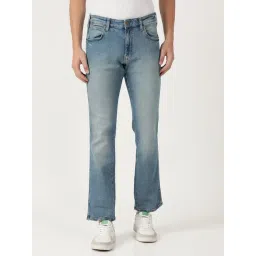 Wrangler Tinted Blue Cotton Straight Fit Jeans-picture-17