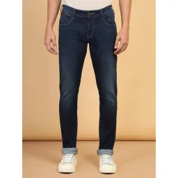 Wrangler Vegas Dark Blue Skinny Fit Low Rise Jeans image 1