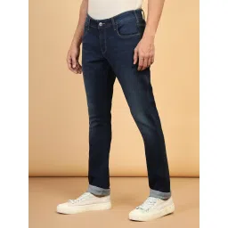 Wrangler Vegas Dark Blue Skinny Fit Low Rise Jeans image 3