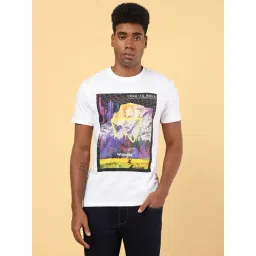 Wrangler White Cotton Regular Fit Printed T-Shirt-picture-19