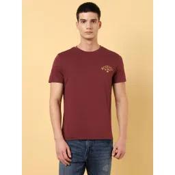 Wrangler Wine Regular Fit Graphic Print Crew T-Shirt-picture-24