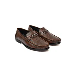 WROC Men Textured Leather Loafers-picture-21