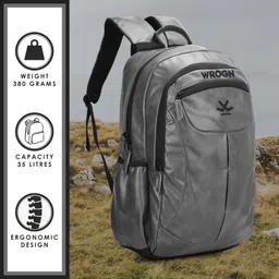 wrogn Large 35 L Laptop Backpack ARC backpack Unisex with Rain Cover image 4