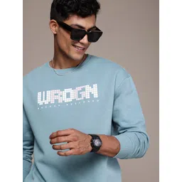 WROGN Brand Logo Printed Oversized Sweatshirt-image-22