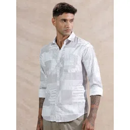 WROGN Comfort Relaxed Fit Printed Cotton Shirt-picture-41