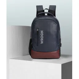 wrogn Large 35 L Laptop Backpack USB charging port, Anti theft pocket , 15.5 inches Laptop Faux Leather backpack-picture-14