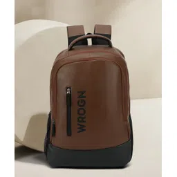 wrogn Large 35 L Laptop Backpack USB Charging Port, Anti-theft Pocket, 15.5 inches Laptop faux Leather Backpack-picture-21