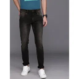 WROGN Men Black Slim Fit Mid-Rise Clean Look Stretchable Jeans-picture-28