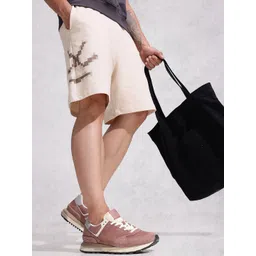 WROGN Men Brand Logo Printed Pure Cotton Loose Fit Shorts-picture-41