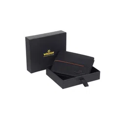 WROGN Men Brand Logo Textured RFID Leather Two Fold Wallet-image-48