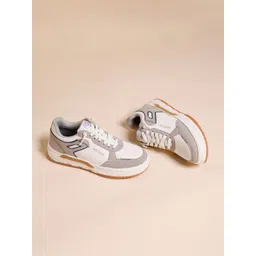 WROGN Men Colourblocked PU Sneakers-picture-31