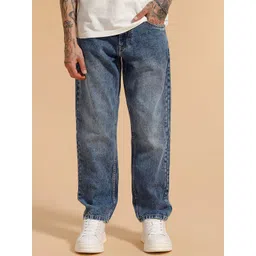 WROGN Men Comfort Relaxed Fit Mid-Rise Heavy Fade Jeans-picture-32