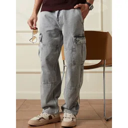 WROGN Men Comfort Relaxed Fit Mid-Rise Jeans-picture-29