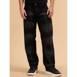 WROGN Men Comfort Relaxed Fit Mid-Rise Low Distress Heavy Fade Jeans-picture-40