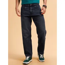 WROGN Men Comfort Relaxed Fit Mid-Rise Low Distress Light Fade Jeans-picture-15