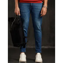 WROGN Men Comfort Skinny Fit Mid-Rise Heavy Fade Jeans-picture-18