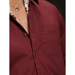 WROGN Men Comfort Slim Fit Casual Shirt image 5