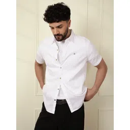 WROGN Men Comfort Slim Fit Opaque Casual Shirt-picture-18