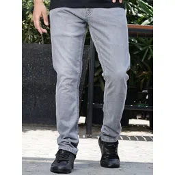 WROGN Men Comfort Tapered Fit Mid-Rise Mildly Distressed Jeans-picture-23